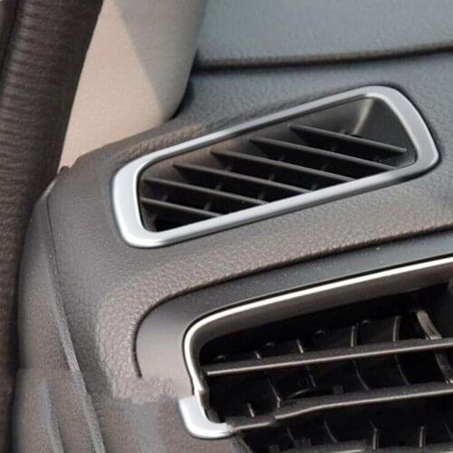 For Honda CR-V 2017 2PCS High Quality ABS Chrome Car Front Central Air Conditioning Outlet Cover Trim Car Styling Accessories