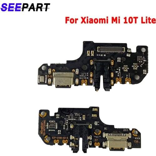 For Xiaomi Mi 10T Lite USB Charging Connector Port Charger Board Flex Cable Replacement Parts For Xiaomi Mi 10T USB Port Board