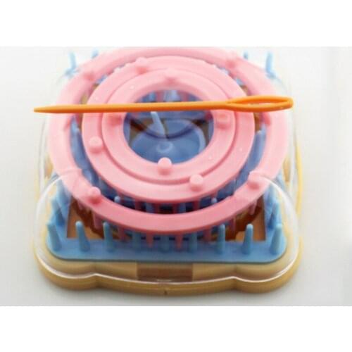 1PC Machine Weave Set Hand Knitting Tools Wool Yarn Needle Knit DIY Craft Tool Flower Net Square Weaver Square Knitting Tool