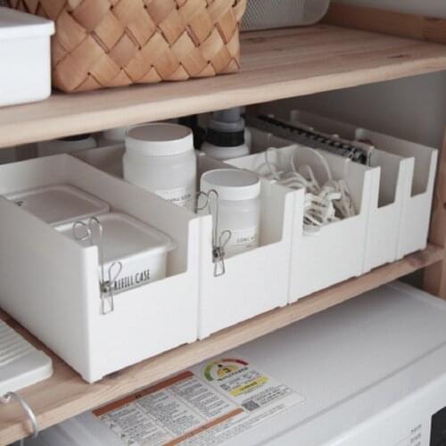 Kitchen multifunctional storage box Cabinet drawer Separate storage box Desktop cosmetics mask finishing Plastic