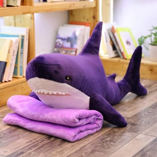 60-140cm Big Plush Shark From Russia Shark Plush Toys Stuffed Dolls Soft Animal Pillow Kids Baby Toys for Girl Birthday Gift