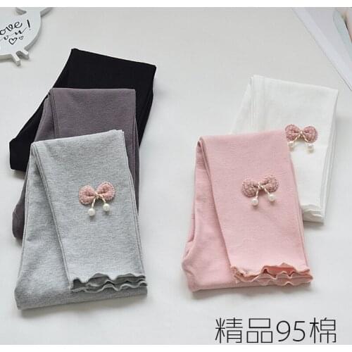 Girls' leggings spring and autumn thin style baby girl cotton spring autumn childrens pants