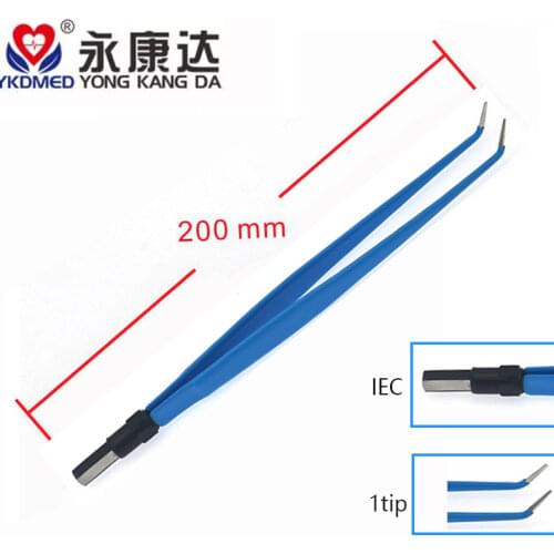 Best price Surgical 200mm Straight Bend Shape Bipolar Forceps IEC/aaccessories