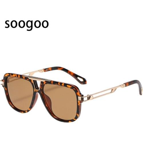 Fashion Square Sunglasses For Men 2021 Luxury Brand Designer Sun Glasses Women Casual Retro Big Frame Eyeglasses Driving UV 400