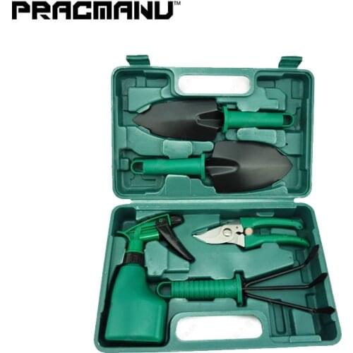 PRACMANU 5 Pcs Garden tool sets Combination of gardening tools Aluminum alloy garden spade Household composition tool set