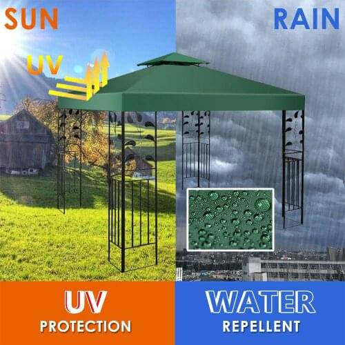 New Top Cover Outdoor Gazebo Garden Marquee Tent Replacement Sun Shade Outdoor Backpacking Canopy Tent Sun Shade UV Proof