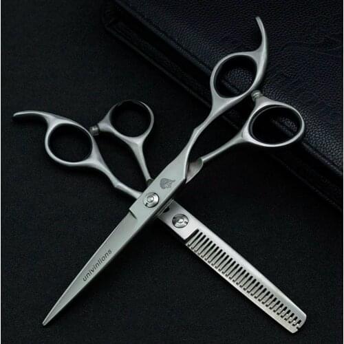 6.0" Laser Wire Hair Scissors Micro Serrated Hairdressing Scissors Hairdresser Salon Professional Hair Cutting Shears Barber