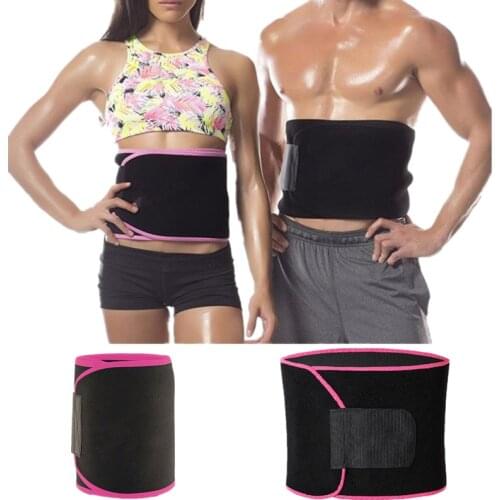 Adjustable Slimming Sweat Belt Belly Sports Exerciser Waist Support Trainer Body Shaper Shaperwear Colombian Girdles Gym Fitness