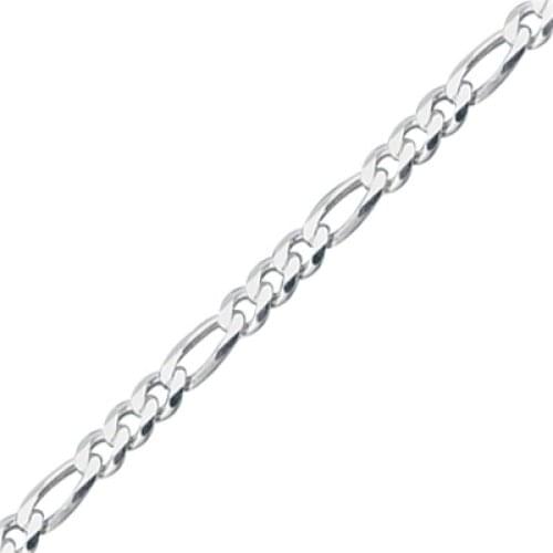Silverlina Silver 80 Micron Figaro Chain Necklace