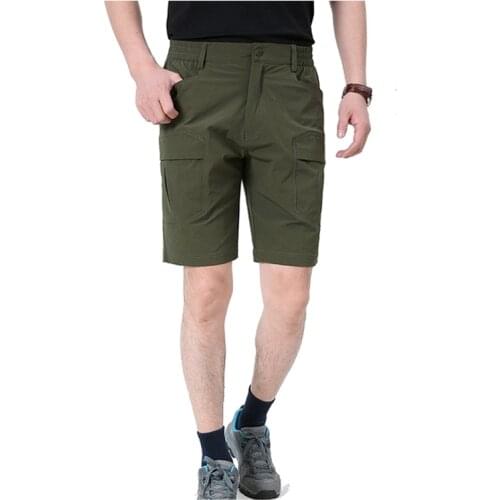 Summer Male Outdoor Tactical Cargo Shorts Pants Combat Multi-pockets Assault Pants Sports Mountaineer Casual Men Hiking Pants4XL