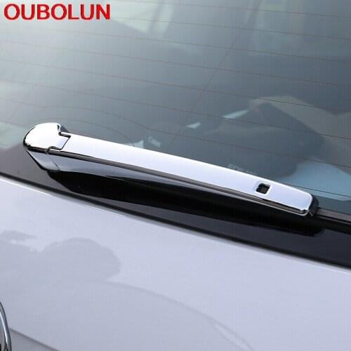 2pcs For Volkswagen VW Tiguan Second Generation 2017 2018 ABS Chrome Rear Wiper After Window Windscreen Cover Trim Styling