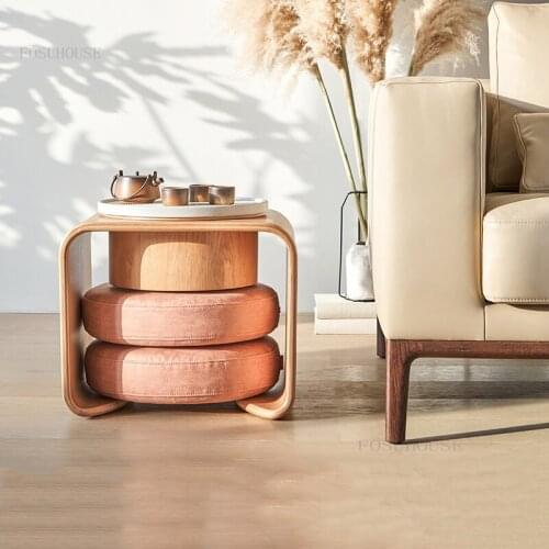 Chinese Style Small Apartment Bedroom Coffee Tables Modern Living Room Tatami Corner Table for Balcony Home Furniture Tea Table