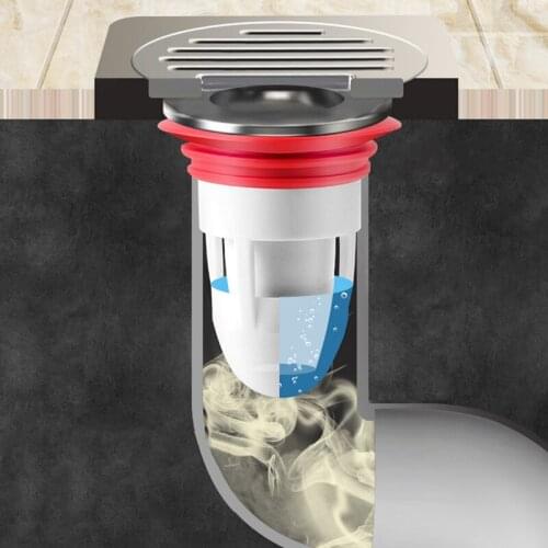 Bathroom Floor Drain Deodorizer Floor Strainer Plug Trap Sewer Deodorant Sealing Ring Sink Seal Drainer Kitchen Siphon Sink