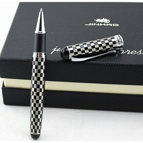 High Quality JINHAO 750 roller ball pen with silver clip Stationery office school Supplies 0.7 mm Nib brand Writing ink pens
