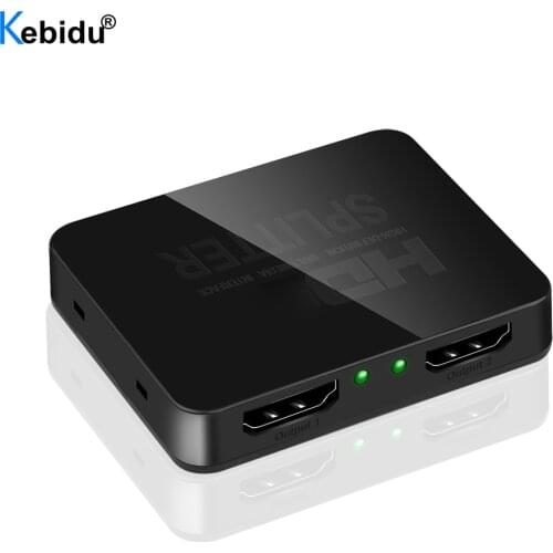 1 in 2 out 1080p 4K HDMI-compatible Splitter 1x2 1x4 HDCP Stripper 3D Splitter Power Signal Amplifier For PS3 Xbox HDTV DVD