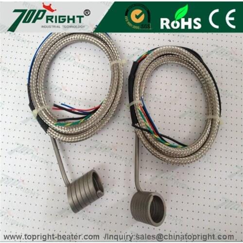 2.2x4.2mm ID16mm flexible hot runner electric coil heater for Extruder injections mould
