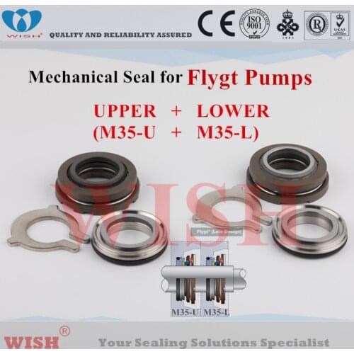 35mm upper (M)+ lower (M) mechanical seal /Flygt and Grindex pump code 3126.181/3127/4440/5530