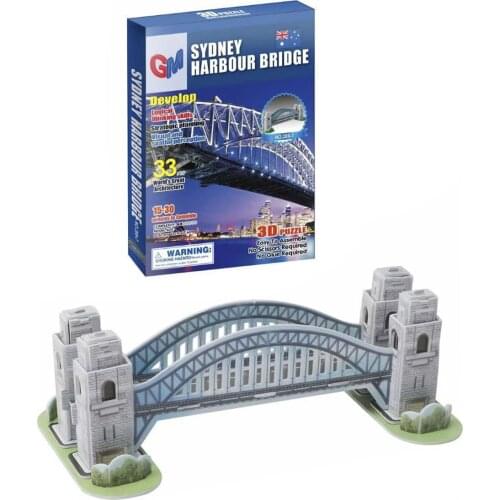 Hot Fashion Kids Toddler Puzzle DIY Intelligence 3D Puzzle Science Education City Landscape Puzzle Toys Gift for Boys Girls