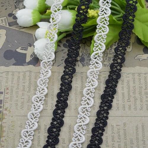 5Meters 1.2cm Wide White Beige Phoenix Belt Centipede Lace Trim Clothing Home Textiles Curved Edging S Shaped Sew Webbing