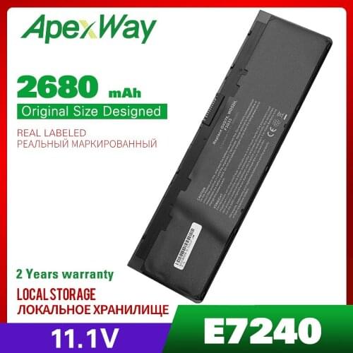 ApexWay 2680MAH 11.1V Laptop Battery for Dell Latitude E7240 E7250 Series WD52H GVD76 KWFFN 0WD52H J31N7 W57CV NCVF0
