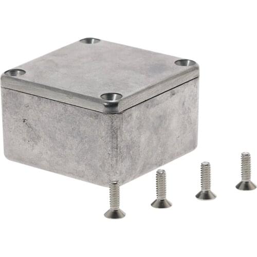 Aluminium Junction Boxes Enclosure Electronic Diecast Stomp Box Project Box 1590LB 50.5*49.5*31mm Silver Project Instrument Case