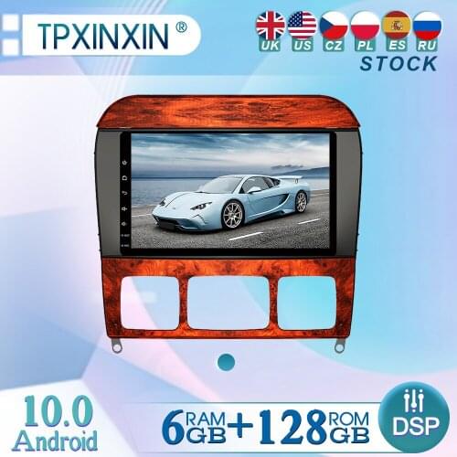For Mercedes Benz S W220 1998-2005 8" Android10 Radio Player Car GPS Navigation Head Unit Car Radio with Screen WIFI DSP CARPLAY