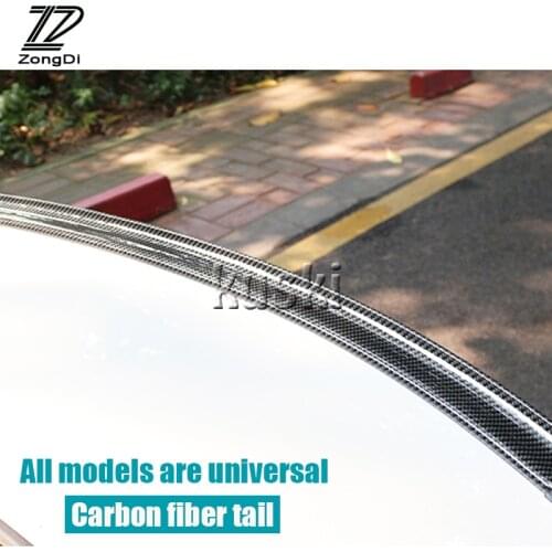ZD Car Carbon Fiber Rear Spoiler Wing Stickers for VW polo passat b5 b6 Mazda 3 6 cx-5 Toyota corolla Ford focus 2 accessories