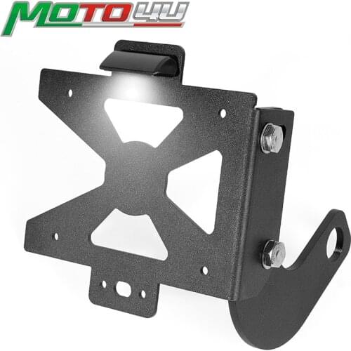 Motorcycle License Plate Holder Side Eliminator Page Tidy Kit License Plate Frame With Light For Triumph Bonneville Speed Twin