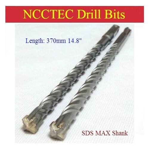 [Length 370mm 14.8'' ] Diameter 3-50mm 0.12''-2'' carbide core drill bits | Hammer hole saw SDS MAX SDS PLUS Square Hex Shank