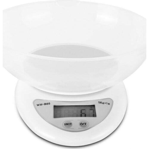 New Precise Kitchen Digital LED Electronic Scale with Food Restaurant Removable Weight Tool Kitchen Measuring Bowl G5C2