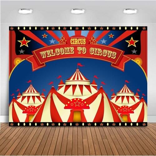 Circus Backdrop Happy Birthday Background for Photo Studio Circus Party Decoration Banner Studio Backdrop for Photo Studio 573