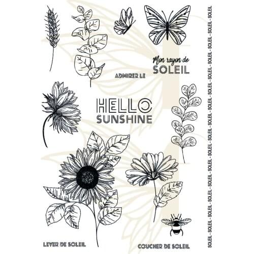 French Transparent Clear Silicone Stamp/Seal for DIY scrapbooking/photo album Decorative clear stamp 0368