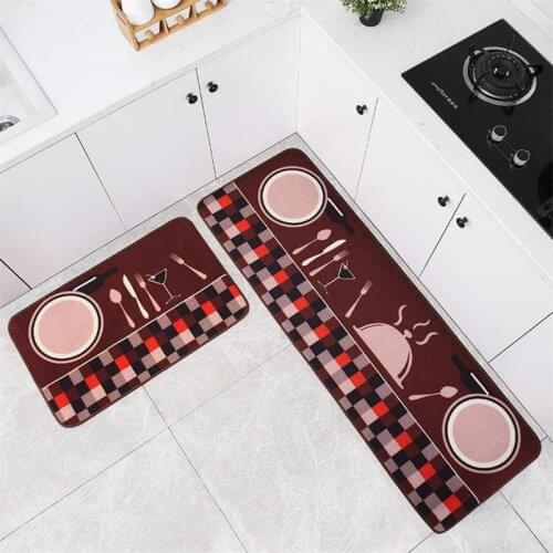 Kitchen Rug Modern Living Room Balcony Bathroom Anti-slip Carpet Absorbent Entrance Doormat Washable Long Floor Mat Area Rugs