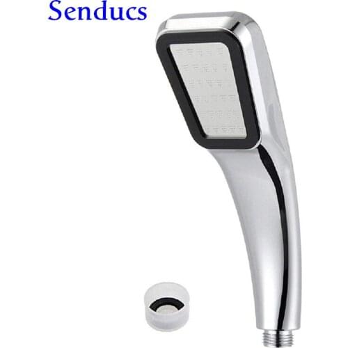 Bathroom Hand Shower Senducs ABS High Quality Pressure Hand Shower Head 300 Holes Rainfall Bath Hand Shower Head