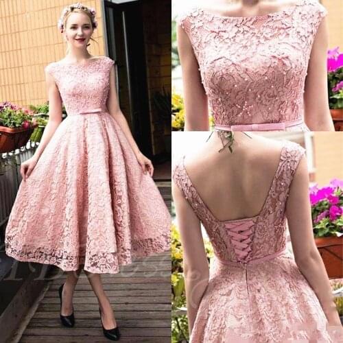 LISCN Women's Evening Dresses Below The Knee