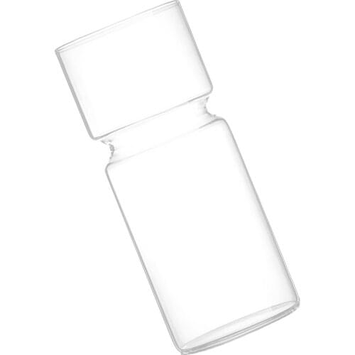 MagiDeal Clear Glass Bottle Vase Flower Planter Pot Hyacinth Terrarium Container Transparent Flowerpot Table Decoration 15cm