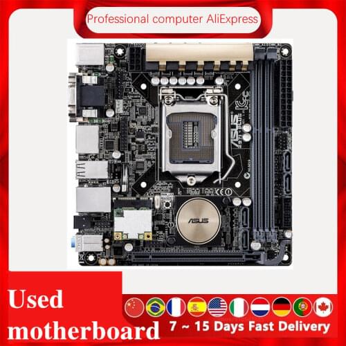 For Asus Z97I-PLUS Desktop Motherboard Z97 LGA 1150 For Core i7 i5 i3 SATA3 USB3.0 Original Used Mainboard