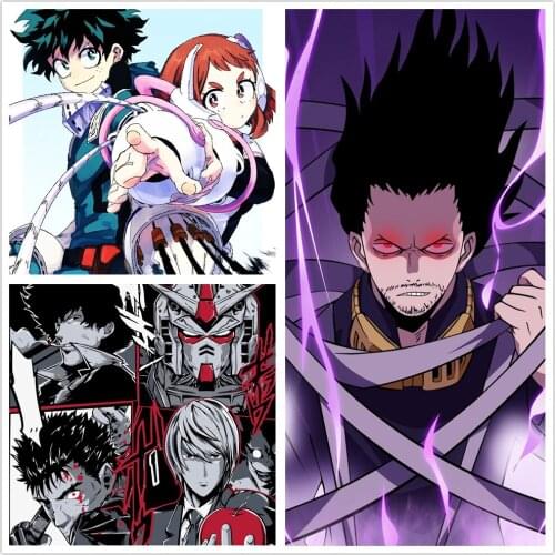 Nordic My Hero Academia Anime Canvas Painting Wall Art Boku No Hero Academia Poster HD Printed Pictures Living Room Home Decor