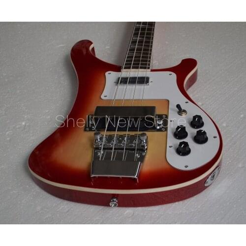 Shelly new store factory custom white binding RK 4003 bass guitarra 4 strings rick electric bass guitars musical instrument shop