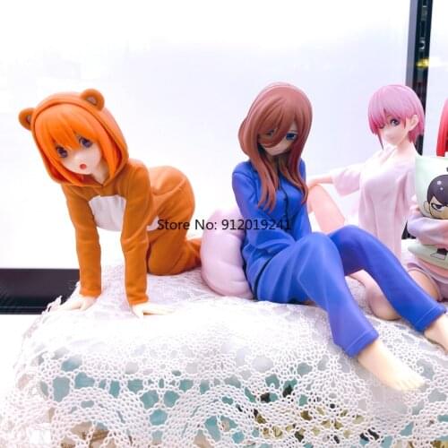 Original Model The Quintessential Quintuplets Anime Toys 11cm Nakano Miku 10cm Nakano Yotsuba Pajamas Ver. Sweet Cute Figure Toy