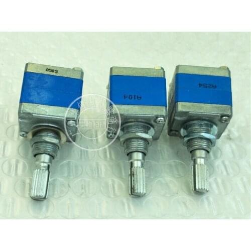 Original new 100% duplex potentiometer A50K A100K A250K handle 25MM (SWITCH)