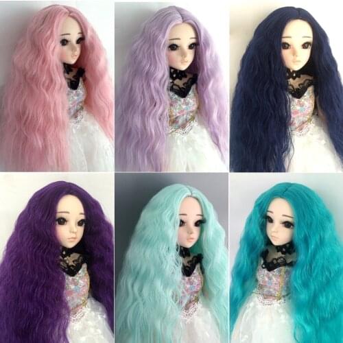 30cm BJD Blyth high temperature fiber wig 1/3 1/4 1/6 1/8 Bjd wig fashion long wavy curly hair Bjd wig SD BJD doll accessories