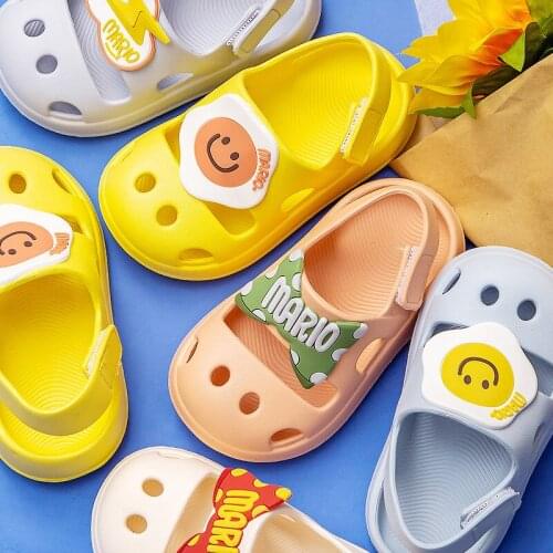 Cute Girls Shoes Summer Croc Slippers Baby Boys Kids Beach Shoes Cartoon Children Sandals Hole Girl Clogs Garden Shoes