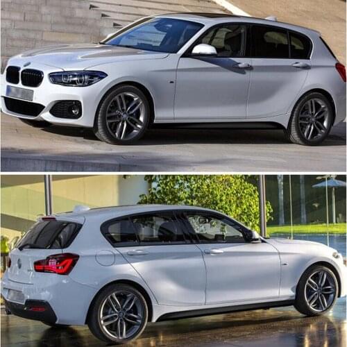 Carbon Fiber Style Pre-Cut Side Stripe Skirt Sill Door Side Decal Sticker Fits for BMW 1 3 4 5 6 Series - 2 Pack