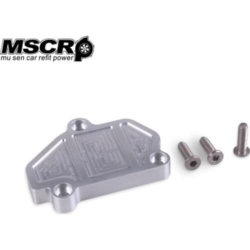 High quality metal Billet B-Series Vtec Block Off Plate for Honda Acura Silver Car Accessories