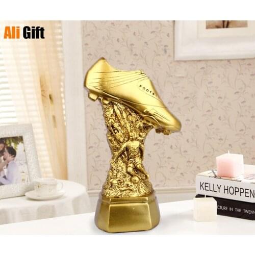 Golden Sneakers Resin Home Decoration Resin Crafts Sports Series Trophy Home Decoration Accessories Housewarming Gifts