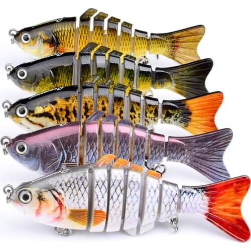 1PCS Fishing Baits Trolling Swim Minnow Wobbler Multi-section Hard Bait112mm14g Artificial Crankbait JerkBait Fishing tackleLure