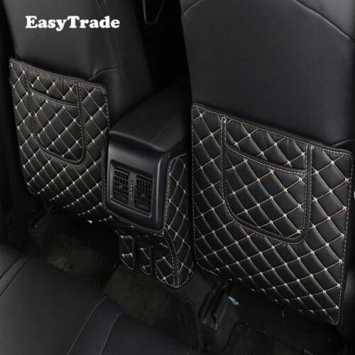 3Pcs Car Styling Rear Seat Mats Liner Carpet Guard Protector Anti-kick Anti-dirty For Volkswagen VW T ROC T-ROC 2019 Accessories