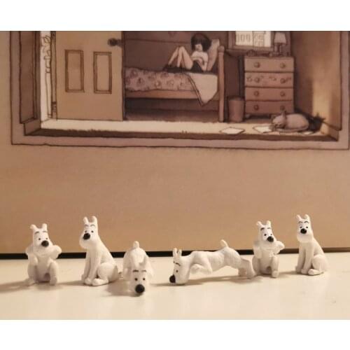 5Pcs dog/puppy/fairy garden gnome/moss terrarium decor/crafts/bonsai/home table decor/diy supplies/figurine/toy for kids/model