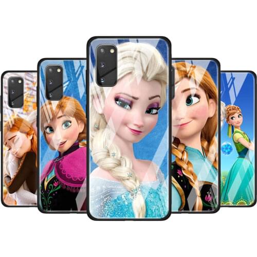 Disney Princess Aisha for Samsung Galaxy S20 FE Ultra Note 20 S10 Lite S9 S8 Plus Luxury Tempered Glass Phone Case Cover